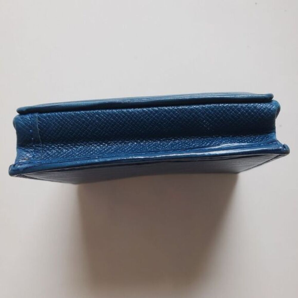 Louis Vuitton Blue Epi Porte Monnaie Coins Card‎ Case Boite Box - Picture 7 of 14